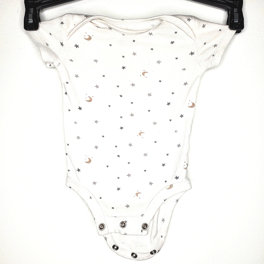 10) CARTER'S Celestial Stars & Moons Onesie Sz. 3Mth